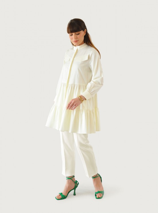 Alice Katlı Tunik - Krem