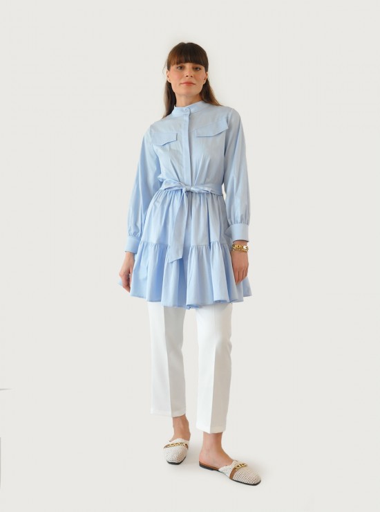 Alice Katlı Tunik - Bebe Mavisi