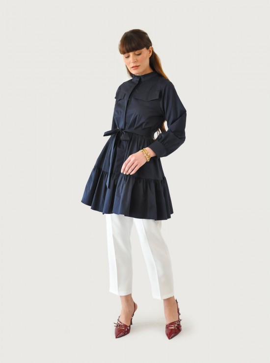 Alice Katlı Tunik - Lacivert 