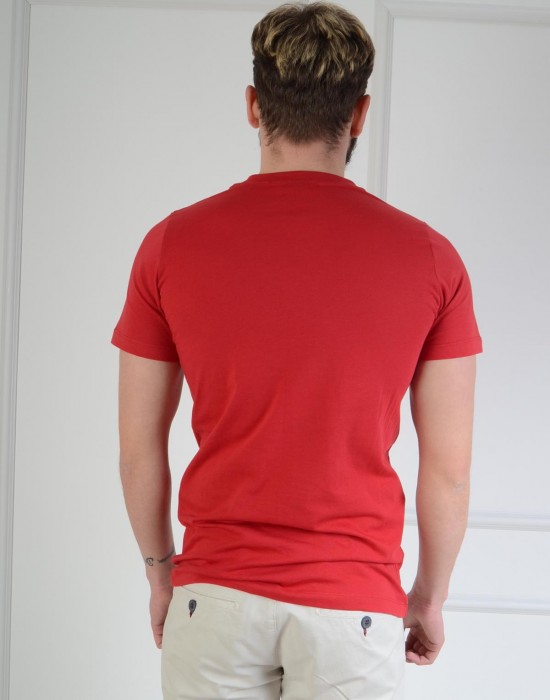 Basic Slim Fit Kırmızı Erkek Tişört