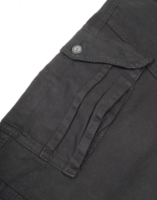 Kargo Bel Ve Paçası Lastikli Siyah Erkek Pantolon Kargo Bel Ve Paçası Lastikli Siyah Erkek Pantolon