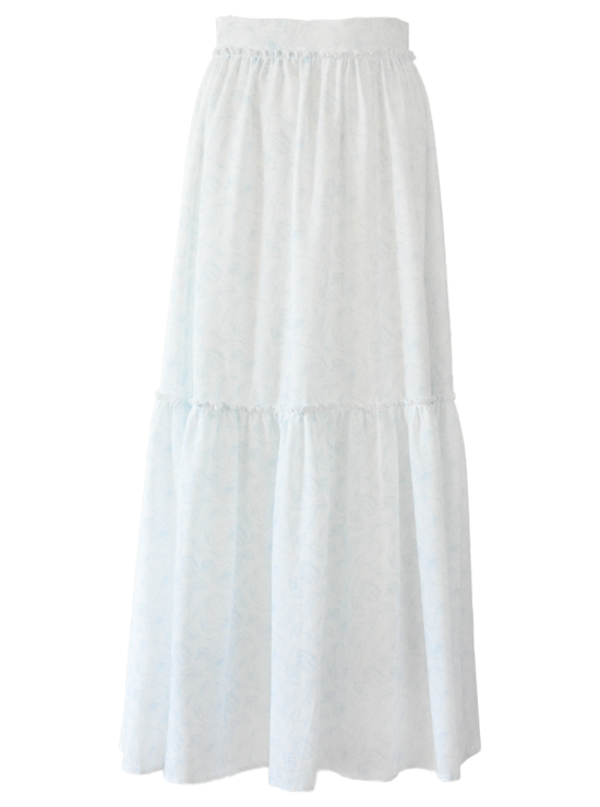 Katlı Etek - Bebe Mavisi